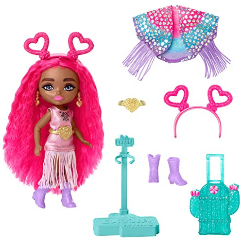 Muñeca De Viaje Barbie Extra Fly Minis, Aspecto De Festival