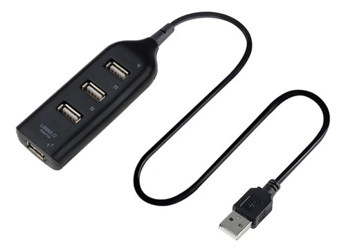 Adaptador Usb 2.0 Hub Extensión De 4 Puertos Alta Velocidad