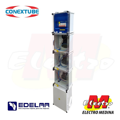 Gabinete 3 Medidor Edelar Termica Conextube  Electro Medina
