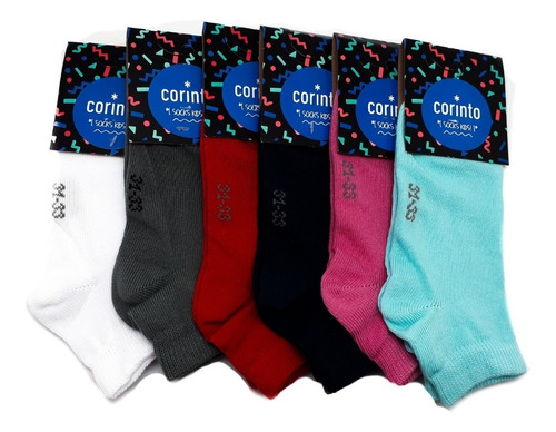 Medias Niño Surtido Pack X6 308 T3 + Cuotas Corinto