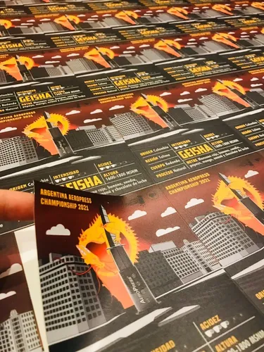 100 10x7 Stickers Vinilo Mate Etiquetas Premium Uv Adhesivos