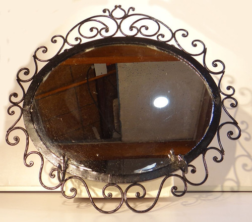 Espejo Metálico ,retro Antiguo