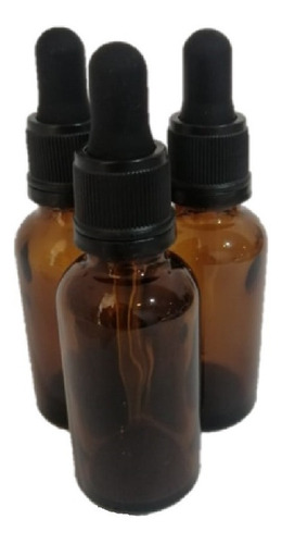 100 Botella Goteropipeta Inviolabl Vidrio 20ml Ambar(it-365)
