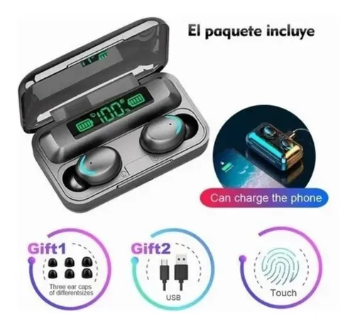 Aud fonos Bluetooth Power Bank Para Samsung iPhone Xiaomi