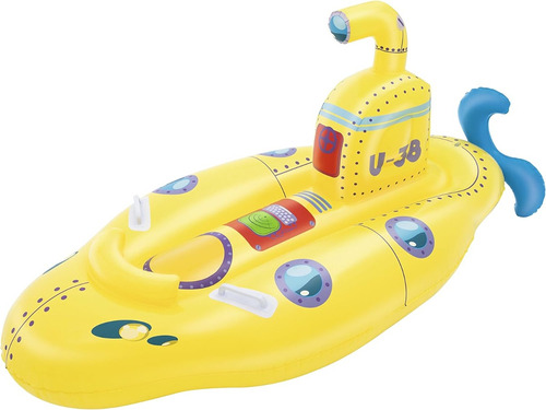 Inflable Forma De Submarino Amarillo 165 Cm Largo Inflable