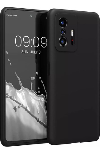Carcasa Silicona Slim Antihuellas Para Xiaomi Mi 11t / Pro Negra