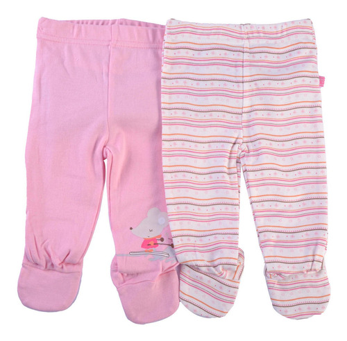 Set 2 Pzas Panty Bebé Niña Multicolor Pillin (pvx221sur)