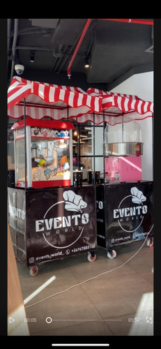Servicio Carritos Para Eventos,completos , Algodon Cabritas