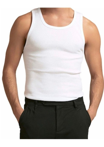 Camiseta Musculosa Hombre Pack X3 Tres Ases 72 100% Algodón