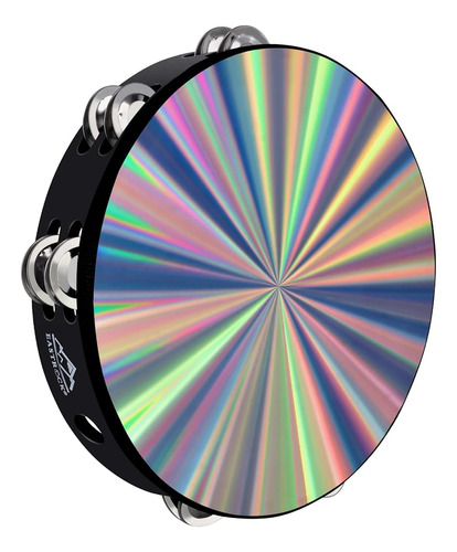 Eastrock Radiant Tambourine Hand Held Drum 10 Inch Double Ro