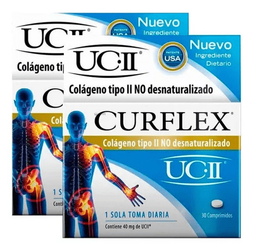 Curflex Colageno Artrosis X 30 Comprimidos Combo X 2 Sabor Sin sabor
