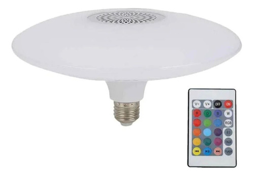 Ampolleta Led Rgb Parlante Bluetooth Ufo 48w / Angelstock Am