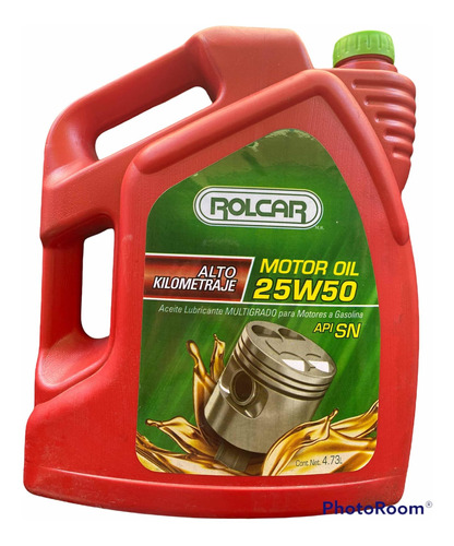 Galón De Aceite Para Motor Gasolina 25w50 Rolcar