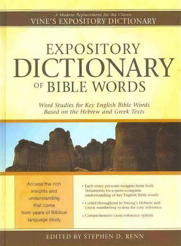 Expository Dictionary Of Bible Words, De Stephen D Renn. Editorial Hendrickson Publishers Inc, Tapa Dura En Inglés