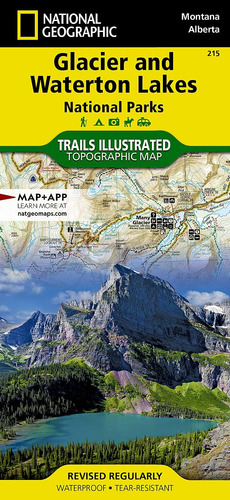 Libro: Glacier And Waterton Lakes National Parks Map Trails