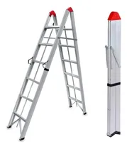Comprar Escalera Magica Plegable Tipo Tijera De 6 Niveles Fold A Step 2.2mts Marca Aspor 6 Peldaños Para Trabajos Electricos Construcciones Bodegas Material De Aluminio De Alta Calidad