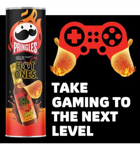 Papas Pringles Salsa Roja Picante Hot Ones 158g Los Caliente