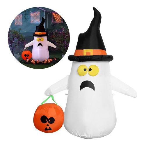 Fantasma Inflable Con Luz De 4 Pies Halloween Yunlights