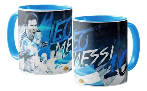 Mug Jugador Lionel Messi Taza Ceramica 11 Onz