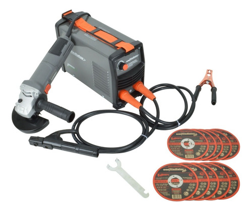 Kit Soldadora 200amp+esmeril 4,5' + Discos Ie 6200 Gladiator