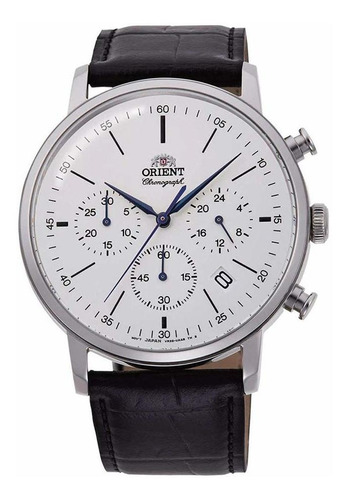 Reloj Orient Classic Para Hombre Con Esfera Blanca Rakv...