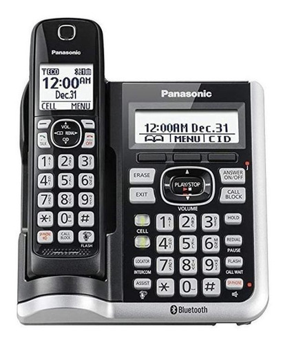 Telefone Panasonic KX-TG785 sem fio - cor preto