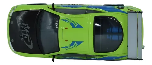 Transcend 1:64 Mitsubishi Eclipse GS 1995 Verde - Modello Diecast FNF - Serie Fast & Furious