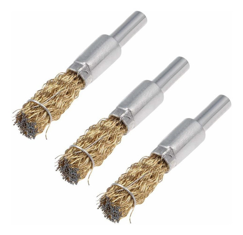 Uxcell Cepillo Para Rueda Acero Vastago Cobre