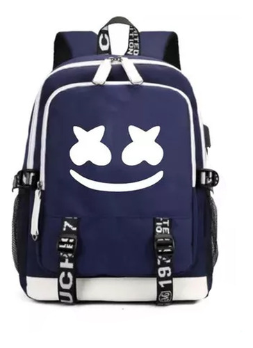 Bolsa De Carga Usb Luminosa Mochila Oxford Tecido