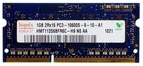 Memoria Ram Ddr3 1gb 2rx16 Pc3-10600s-9-10-a1 Hynix 1333 Mhz