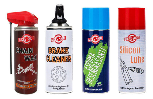 Kit Lubricante Cadena Limpia Frenos Y Desengrasante