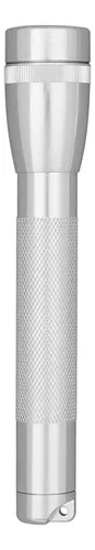 Maglite Mini Linterna Incandescente 2 Pilas Aa, Plata Si...