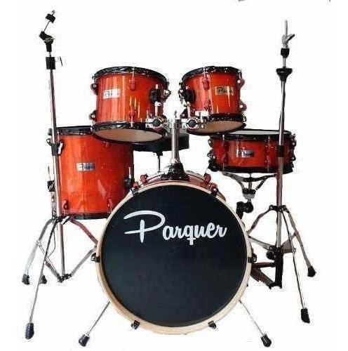 Bateria Parquer Spirit 5 Cuerpos C/pedal+banqueta Cuota