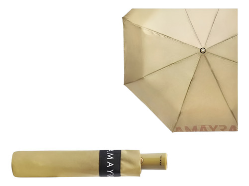 Paraguas De Mujer Automatico Reforzado 21.6 Pulg Amayra Beige Beige