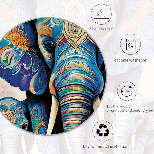 Juego De Cortina De Ducha Bohemia De Elefante, 71 Pulgadas D