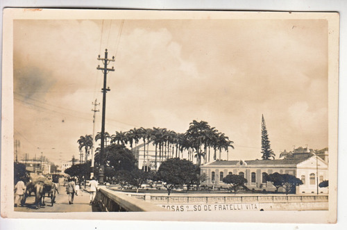 Antigua Postal Fotografia Real Calle En Pernambuco Brasil