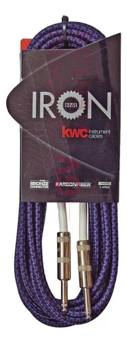 Cable Kw Iron 207 ,plug/plug,6m ,mallado 5 Años Garantia 