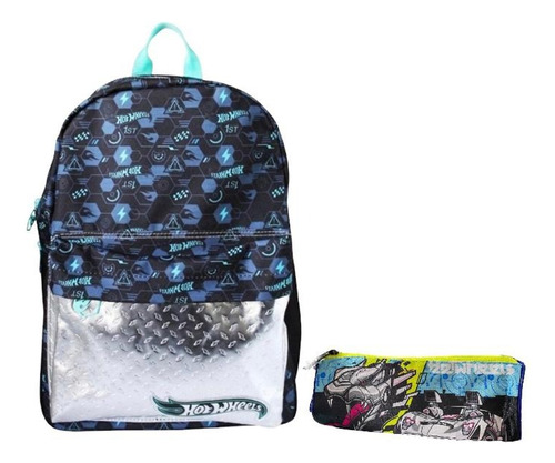 Morral Hot Wheels  40 Cm + Cartuchera Envio Gratis 