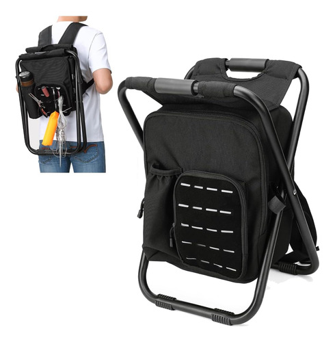 Cooler Mochila Silla, 3en1 Portátil Plegable Taburete ...