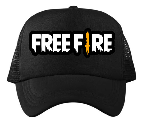 Gorra Free Fire Trucker Ajustable