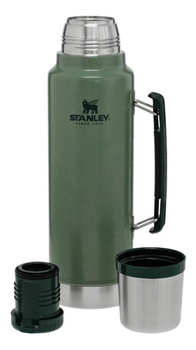 Imagen 5 de 5 de Termo Stanley Classic Legendary Bottle 1.5 QT de acero inoxidable hammertone green