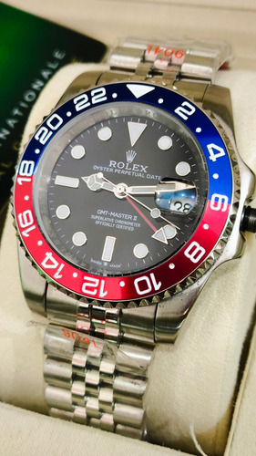 Reloj Automático Rlx Gmt-master Il Pepsi 40mm Aaa Full Set (Usado)