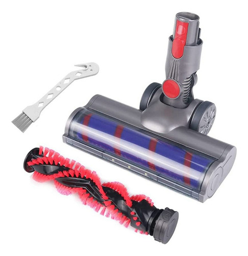 Para Dyson V7 V8 V10 Rodillo Suave Cepillo Barra Led Faros F