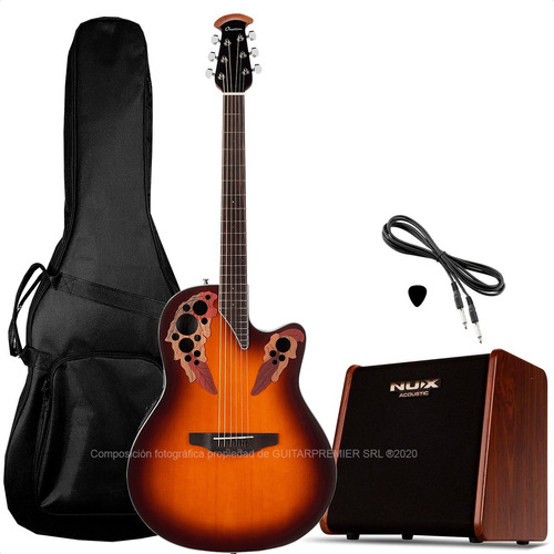 Guitarra Ovation Elite Celebrity Ampli Nux Stageman 50w Pack