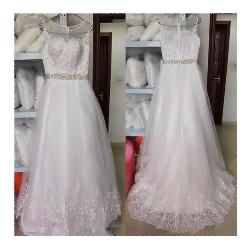 Vestido De Noiva Ruby Cristal Princesa Com Tulle Maribels