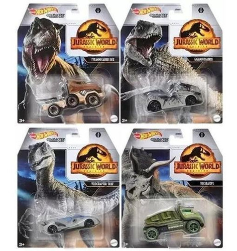 Hot Wheels Character Cars Jurassic World Set Com 04