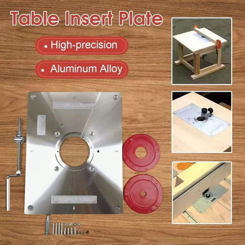 Placa De Inserción De Mesa De Enrutador De Aluminio, P...