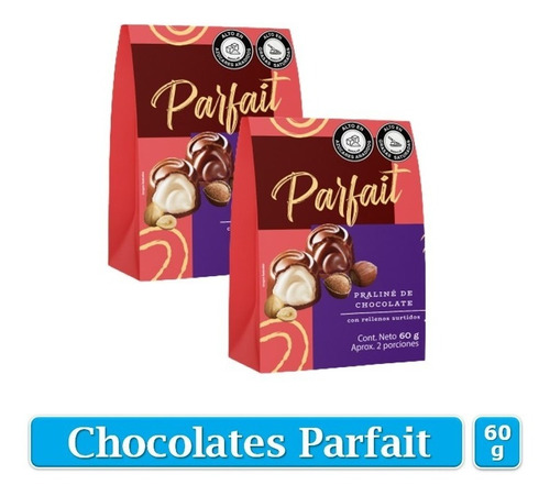Estuche Chocolates Parfait 60gr - Kg a $388