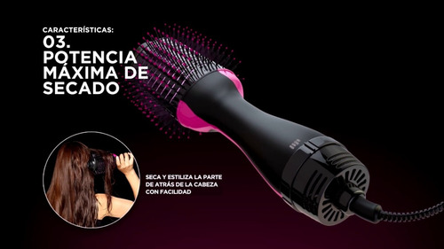Imagen 5 de 10 de Secador Y Voluminizador De Pelo Revlon Rvdr5222la2a Premium