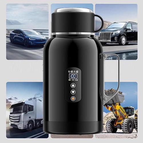 Hervidor De Agua Eléctrico Para Coche De 1400 Ml, Sin Base